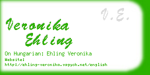 veronika ehling business card